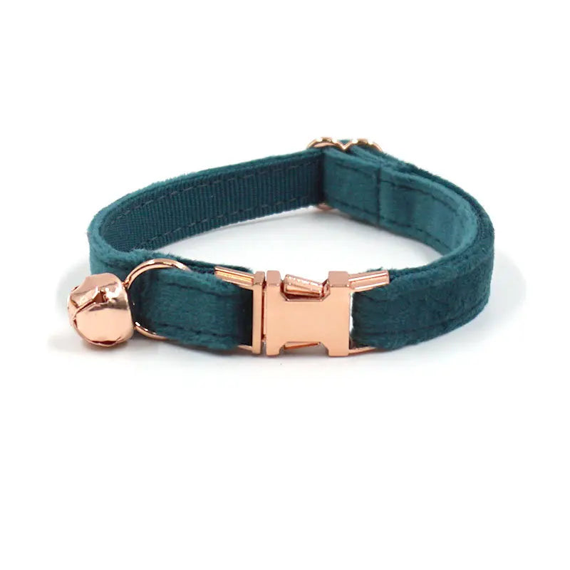 Personalized Velvet Cat Collar