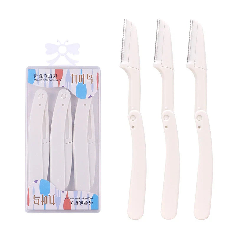 3pcs Foldable Eyebrow Grooming Set