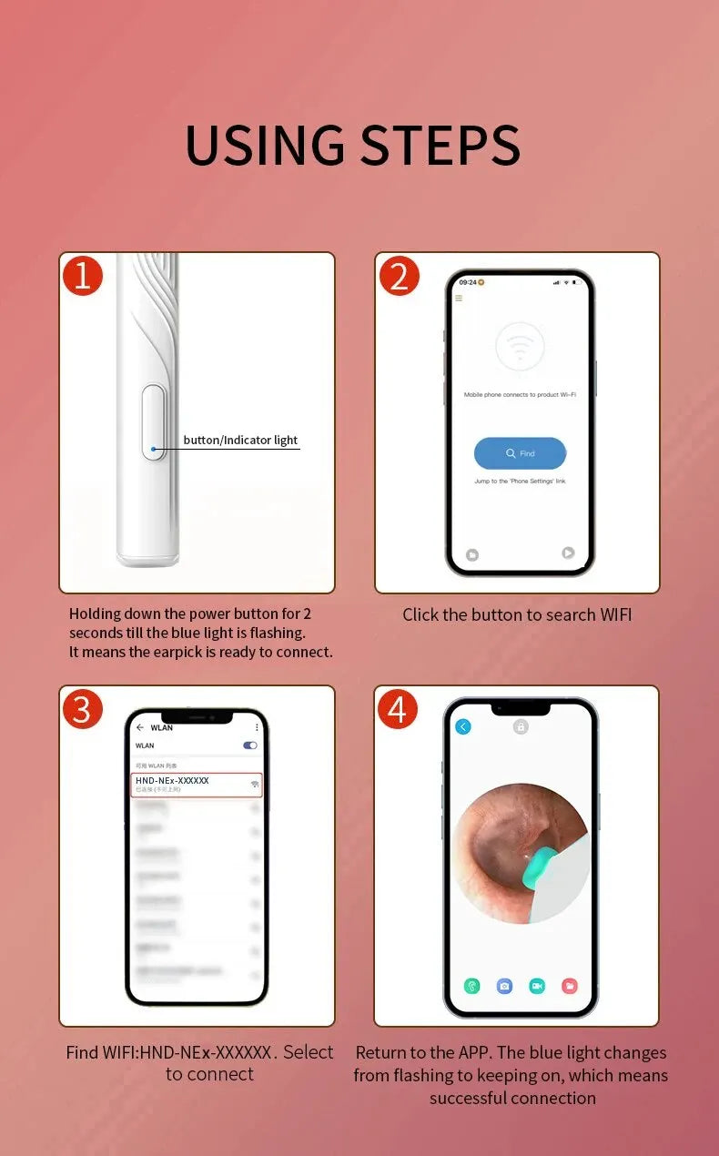 Earwax Remover Cleaning Tool with Mini Camera