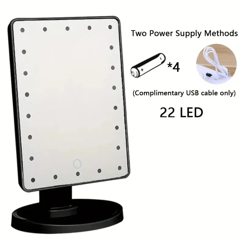 LED Rotating Touch Makeup Mirror