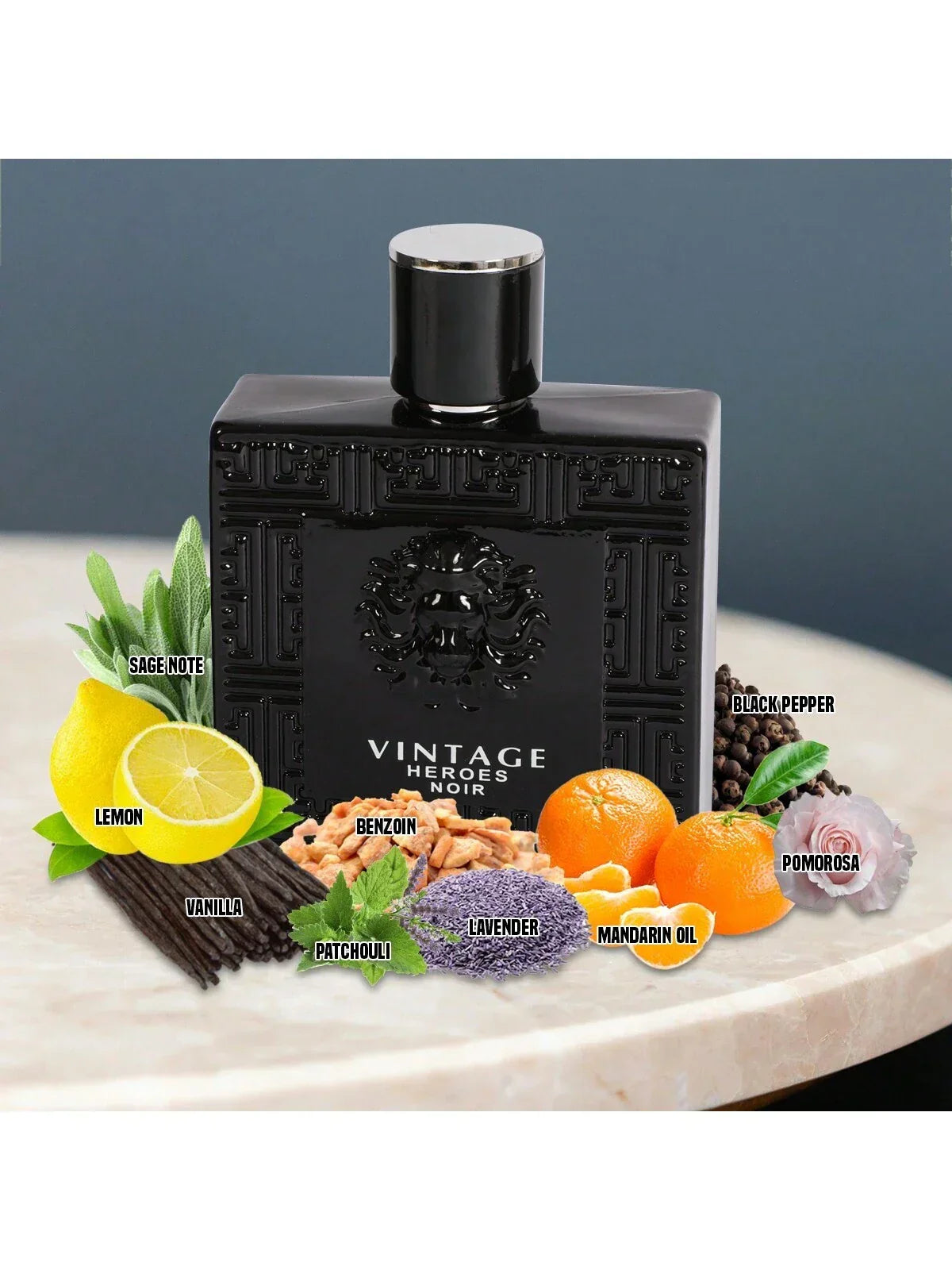 Vintage Heroes noir Cologne For Men - 100ml